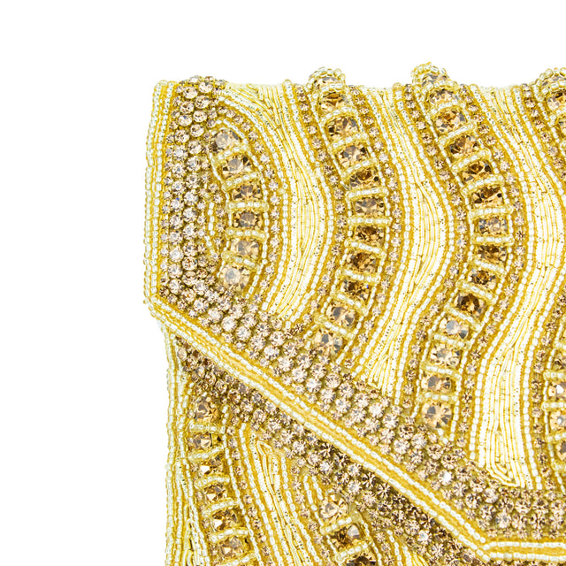 Gold Handcrafted Beaded Chain Handbags