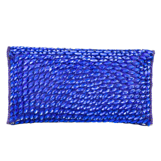 Blue Handcrafted Beaded Chain Handbags