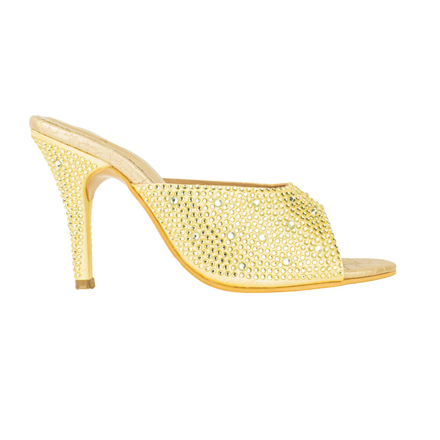 Vibrant Gold High Heel Sandals