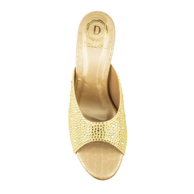 Vibrant Gold High Heel Sandals