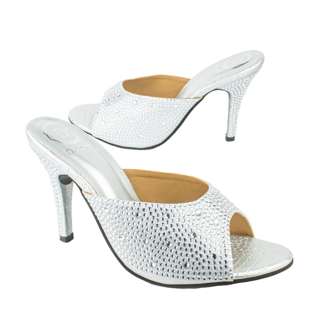 Versatile Silver High Heel Sandals