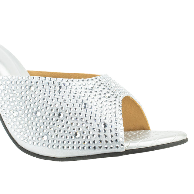 Versatile Silver High Heel Sandals