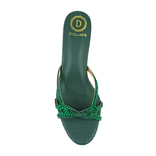 Iconic Green Pencil Heel Sandals