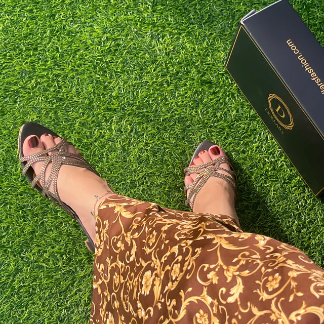 Dalia Modern Brown Flat Slippers