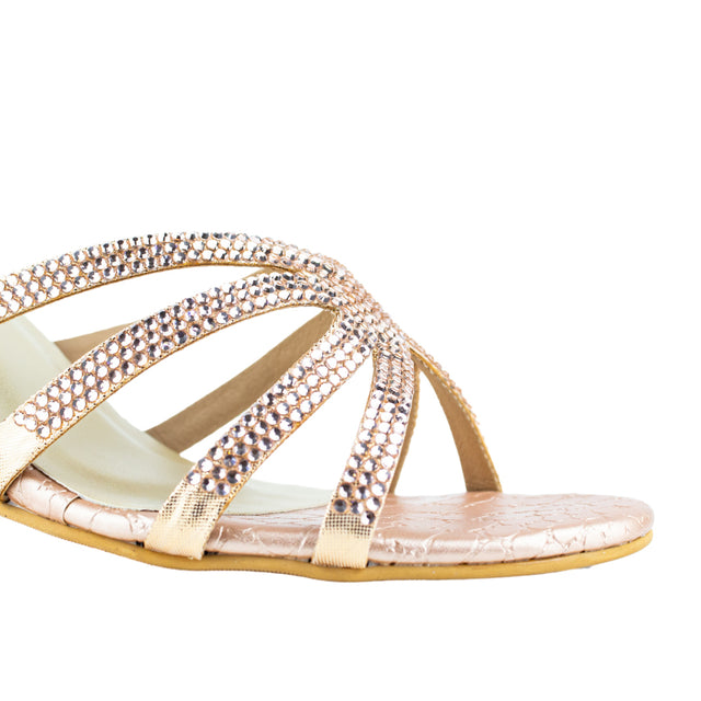 Sleek-modern Rose Pencil Heel Sandals