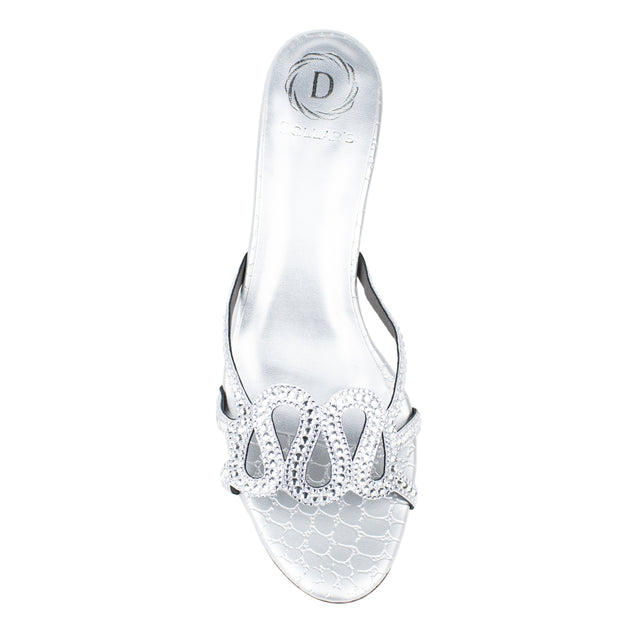 Sabah Women Silver Heel Sandals