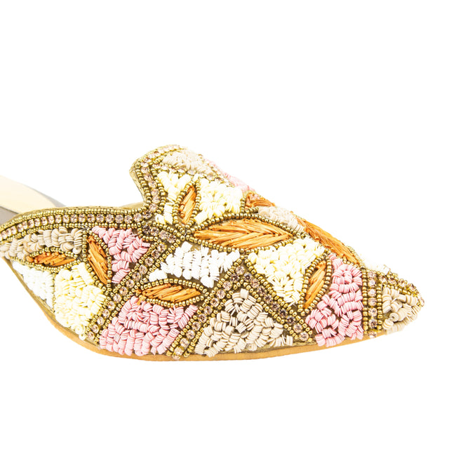 Bold Bronze Block Heel Sandals