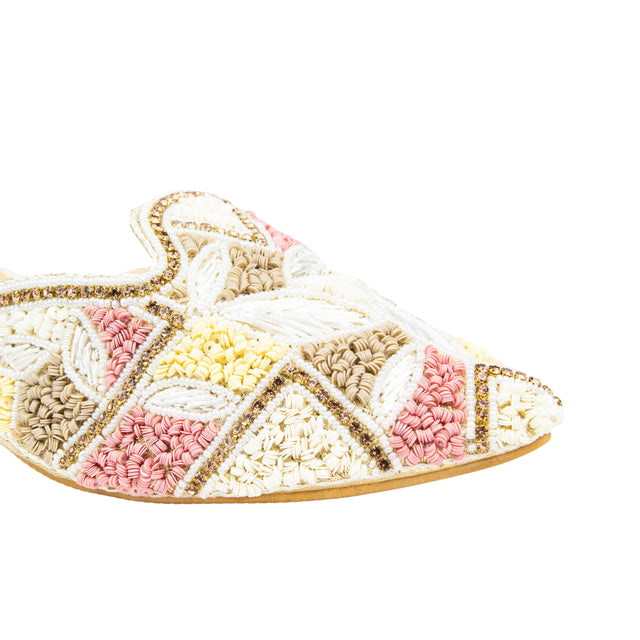 Sophisticated-casual Cream Block Heel Sandals