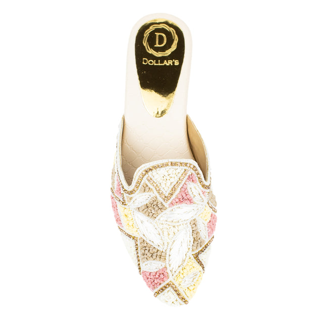 Sophisticated-casual Cream Block Heel Sandals