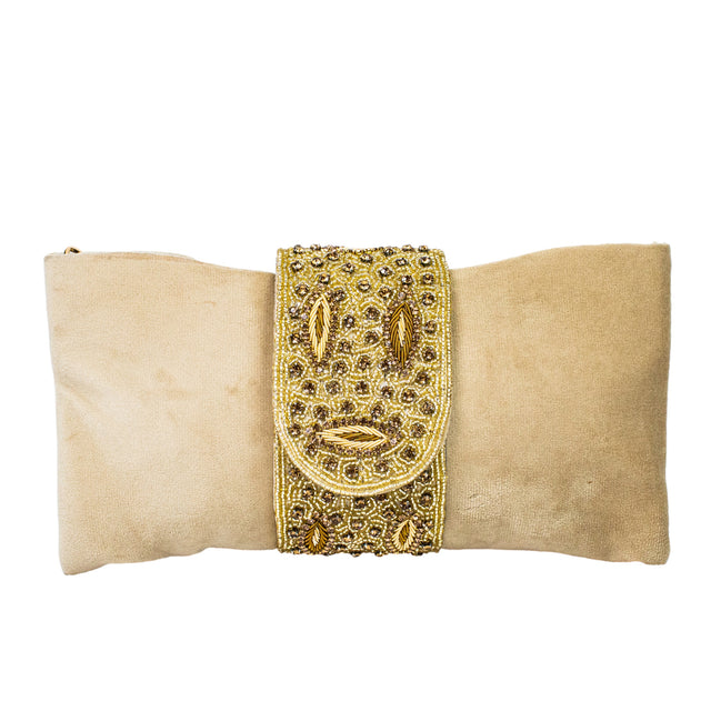 Handcrafted Gold Crystal Purse