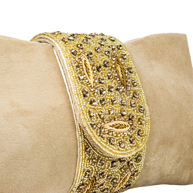 Handcrafted Gold Crystal Purse