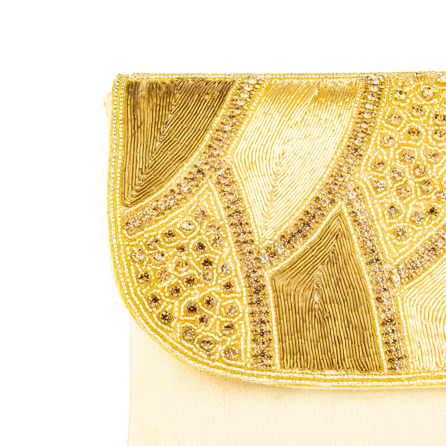 Handcrafted Gold Crystal Purse