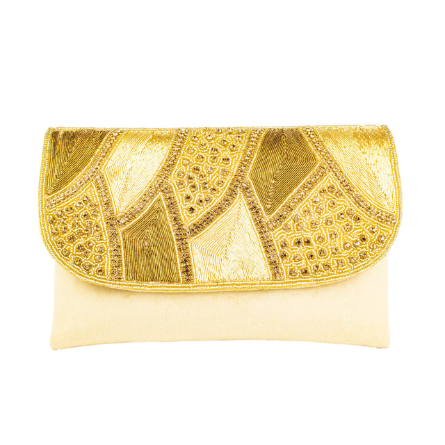 Handcrafted Gold Crystal Purse