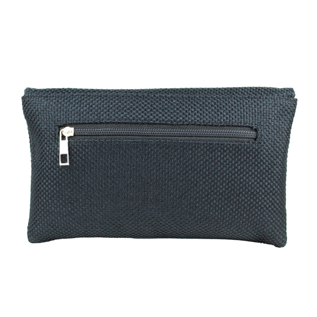 Black Handcrafted Crystal Embellished Jute Handbags