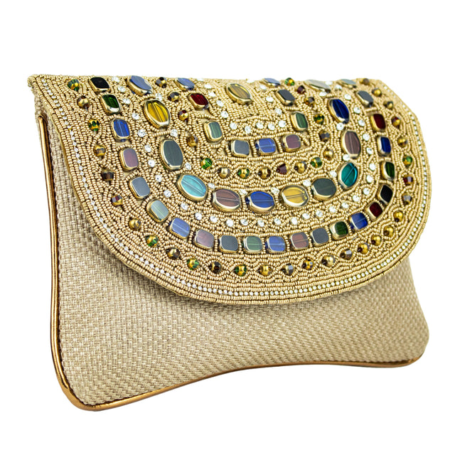 Handcrafted Yasmin Brown Purse