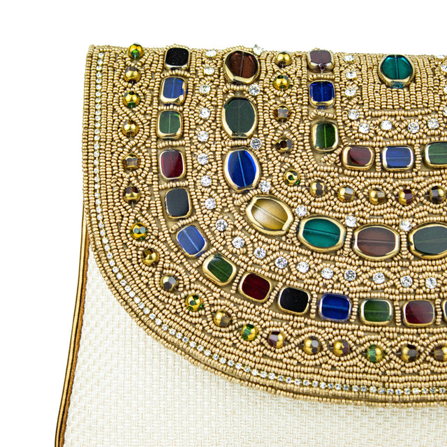 Handcrafted Yasmin Cream Purse