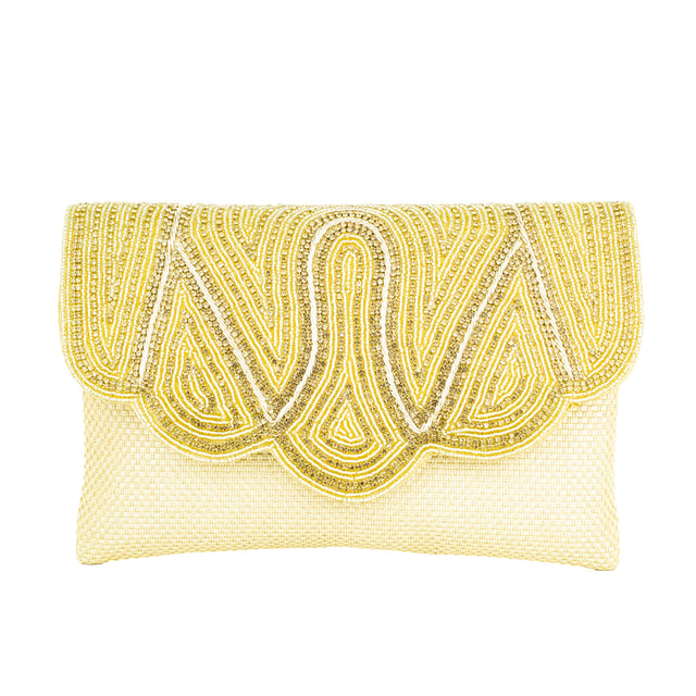 Gold Handcrafted Authentic Jute Handbags