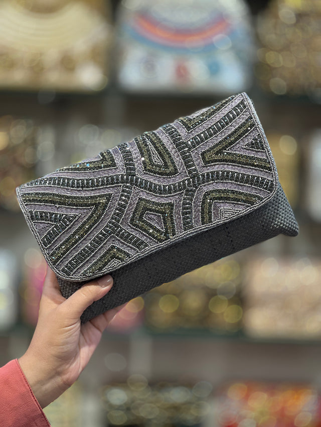 Handcrafted Grey Purse