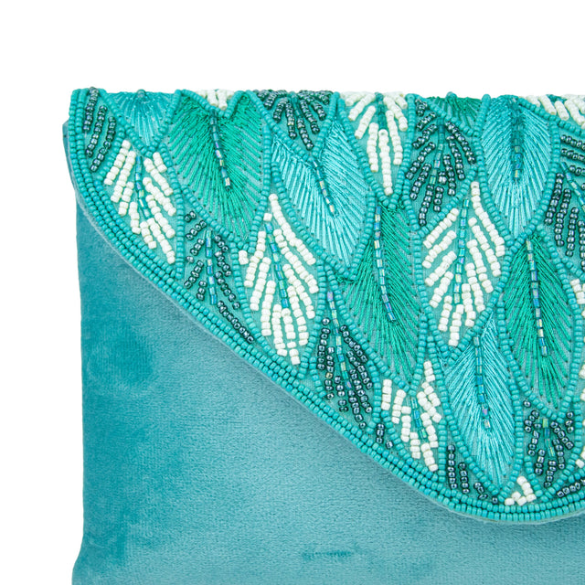 Handmade Elham Blue Clutch Bag