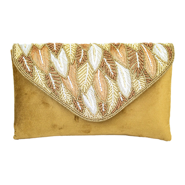 Handmade Elham Brown Clutch Bag