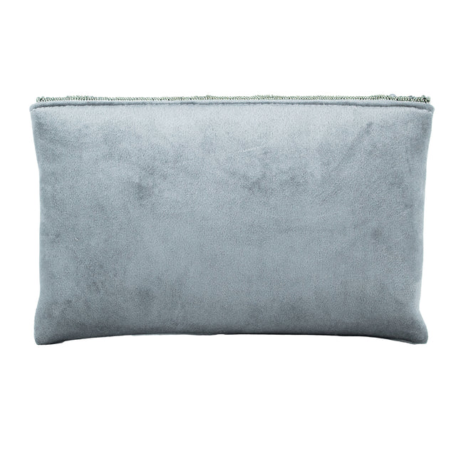 Handmade Nasira Grey Clutch Bag