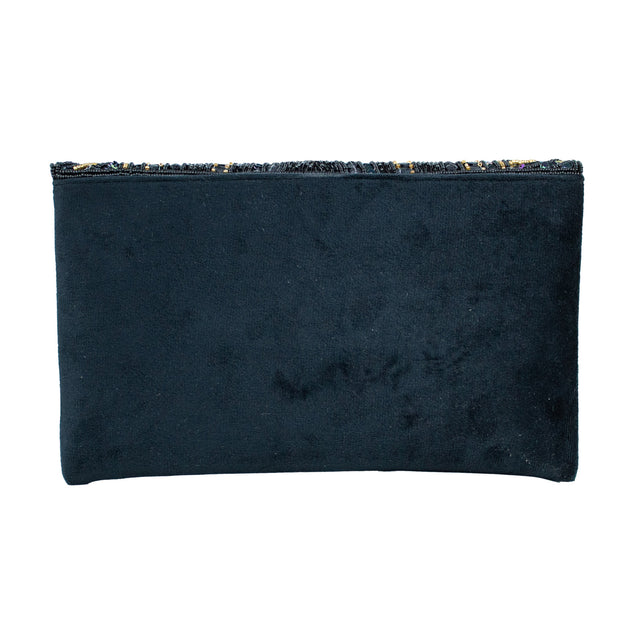 Handmade Fatima Black Clutch Bag