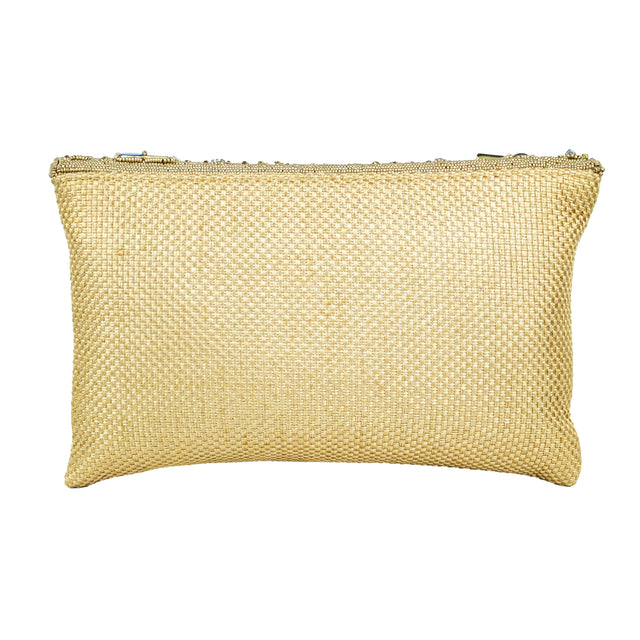 Handmade Samiya Gold Clutch Bag