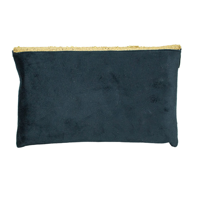 Handmade Hoor Black Clutch Bag