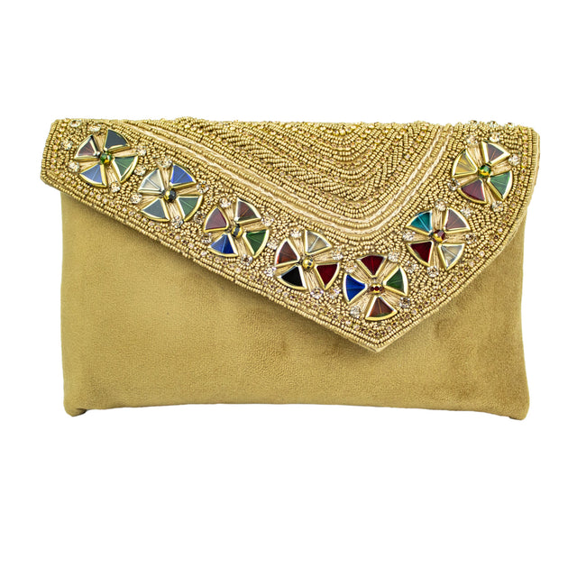 Handmade Hoor Brown Clutch Bag