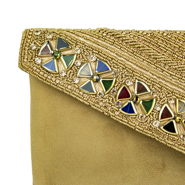 Handmade Hoor Brown Clutch Bag