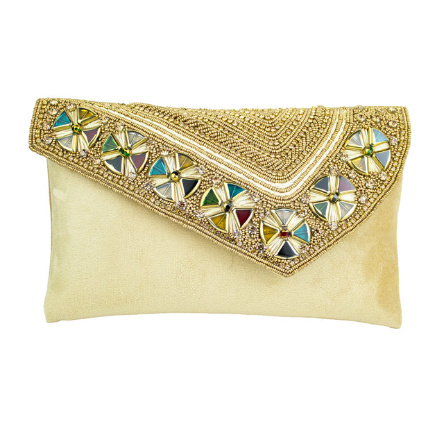 Handmade Hoor Gold Clutch Bag