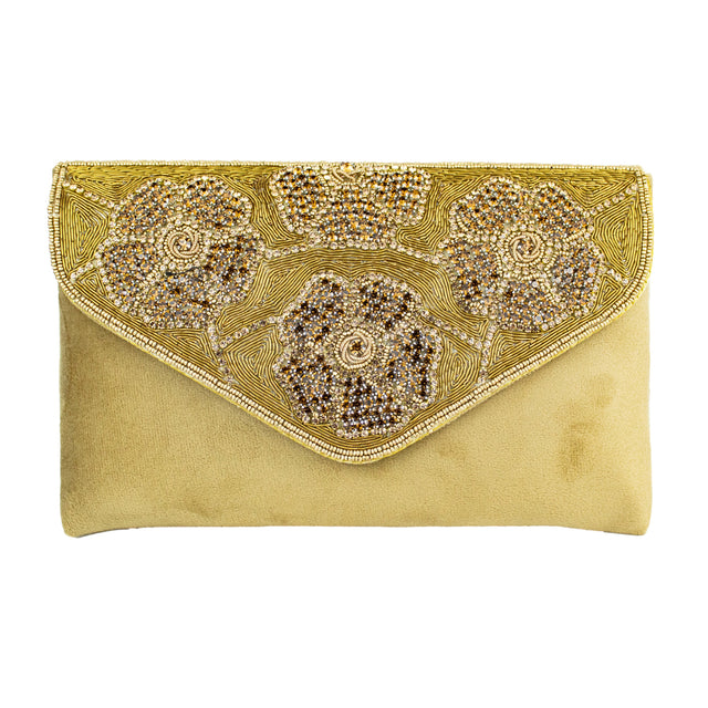 Handmade Isra Bronze Clutch Handbag