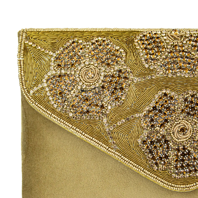 Handmade Isra Bronze Clutch Handbag