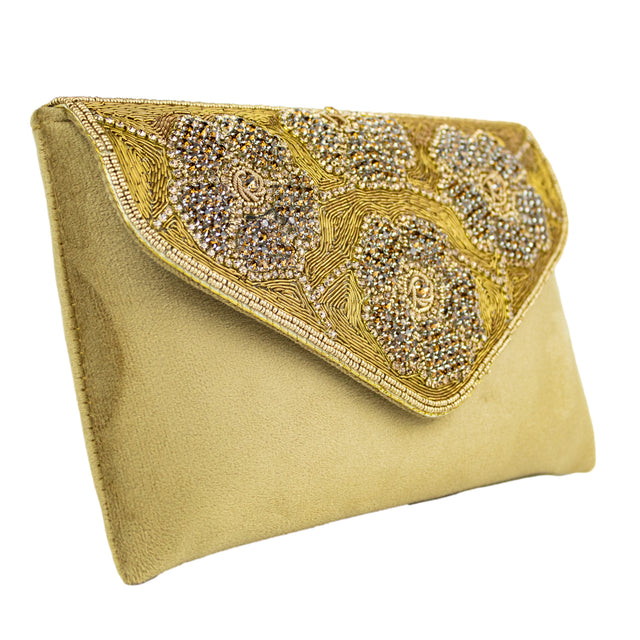 Handmade Isra Bronze Clutch Handbag