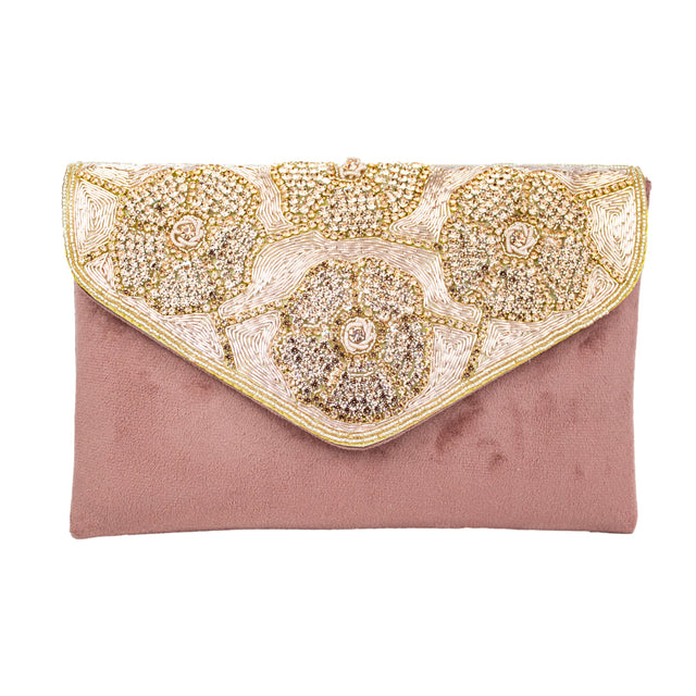 Handmade Isra Rose Clutch Handbag