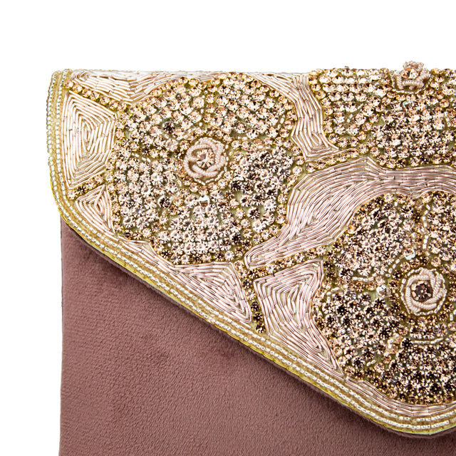 Handmade Isra Rose Clutch Handbag