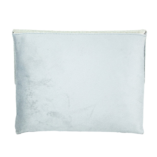 Handmade Jannah Silver Clutch Handbag
