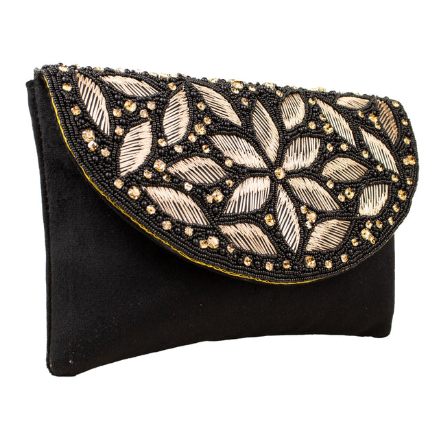 Black Gold Handcrafted Jute Handbags