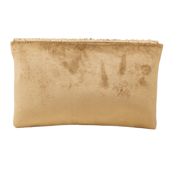 Brown Handcrafted Crystal Jute Handbags
