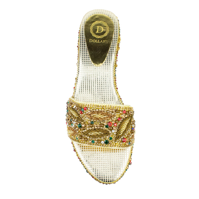 Handcrafted Multi Colour Wedge Sandals