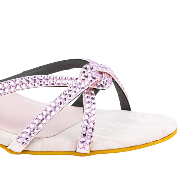 Amal Stylish Pastel Pencil Heel Sandals