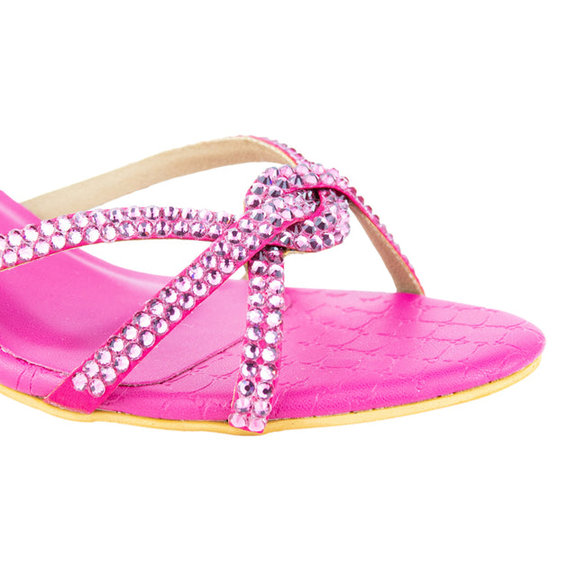 Amal Modern Pink Pencil Heel Sandals
