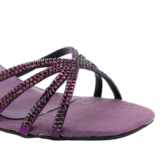 Zoya Chic Purple Pencil Heel Sandals
