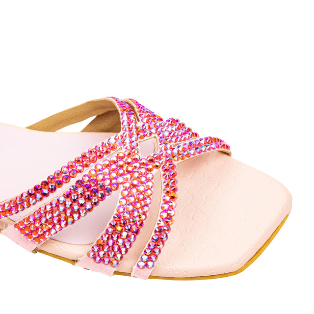 Sadaf Timeless Pink Flat Slippers