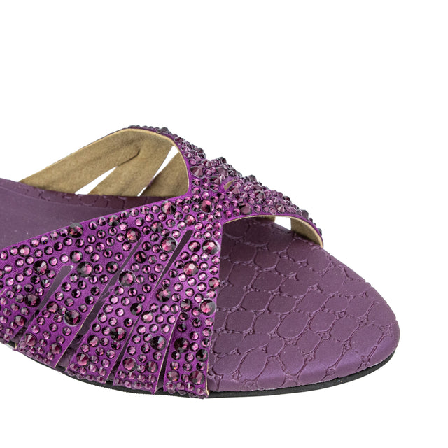Noor Chic-casual Purple Flat Slippers