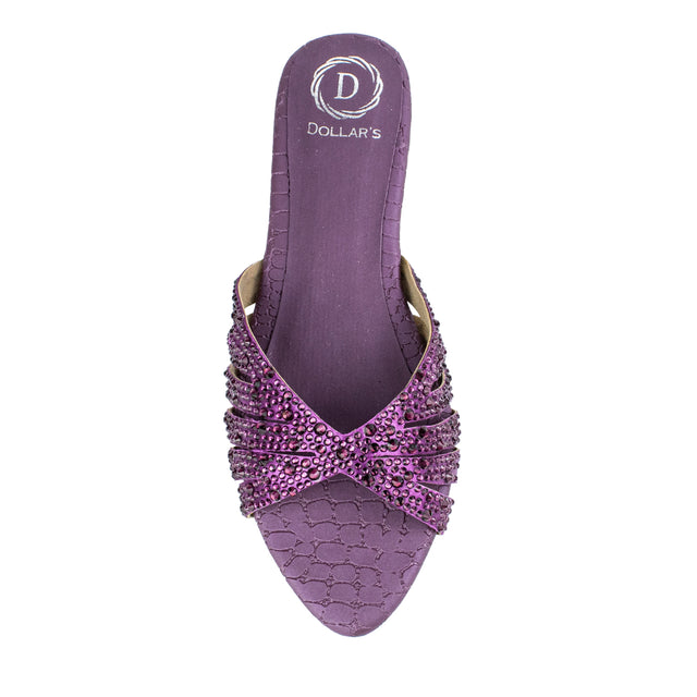 Noor Chic-casual Purple Flat Slippers
