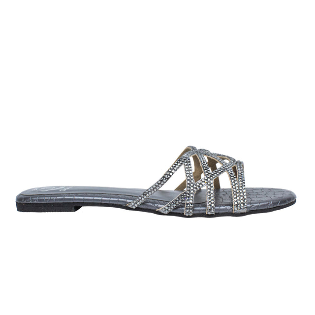 Maha Exclusive Grey Flat Slippers