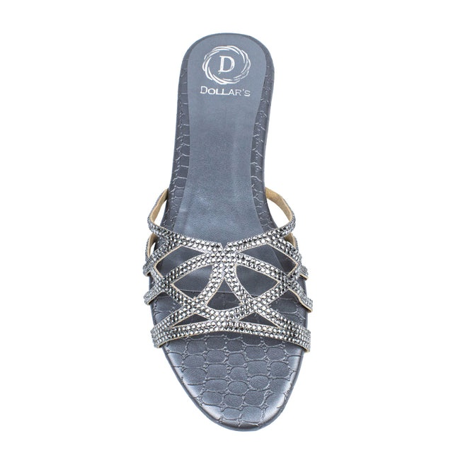 Maha Exclusive Grey Flat Slippers