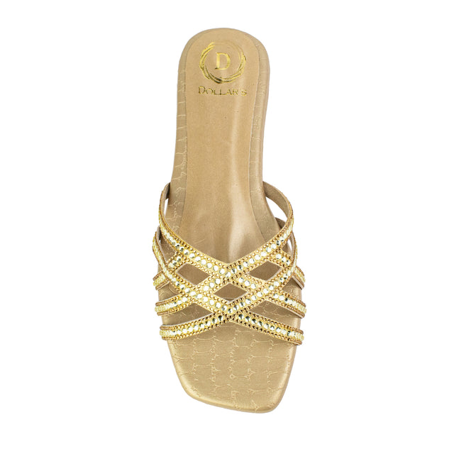 Classic Gold Flat Slippers