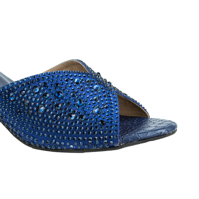 Regal Navy Blue Pencil Heel Sandals